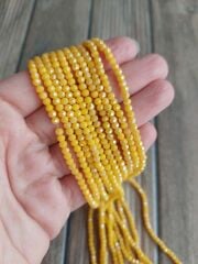 1 Dizi - 3 mm Kristal Cam Boncuk - 050