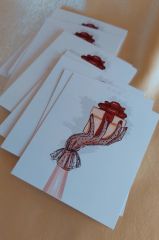 350 gram 1. Sınıf Kuşe Kağıt - 8 Cm * 9.5 Cm - Bijuteri Ürün Tanıtım Kartı - 061