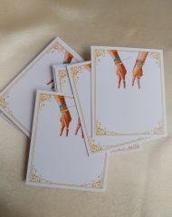 350 gram 1. Sınıf Kuşe Kağıt - 8 Cm * 9.5 Cm - Bijuteri Ürün Tanıtım Kartı - 063