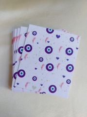 350 gram 1. Sınıf Kuşe Kağıt - 8 Cm * 9.5 Cm - Bijuteri Ürün Tanıtım Kartı - 067