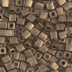 Miyuki Kare Boncuk 4 mm Mat Metal Koyu Bronz 5 g (SB4-2006)