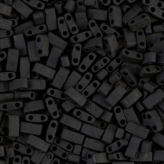 (5 gram) No:002 Miyuki Yarım Tila HTL-401F Mat Siyah