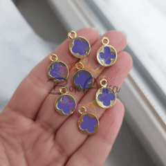 1 cm Tek Kulplu Mor Yonca Ara Aparat