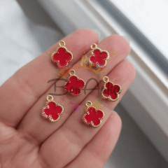 1 cm Tek Kulplu Çift Yönlü Kırmızı Yonca Ara Aparat