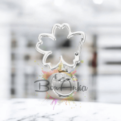 (1 adet) Gümüş Renk Kiraz Çiçeği Model Anahtarlık