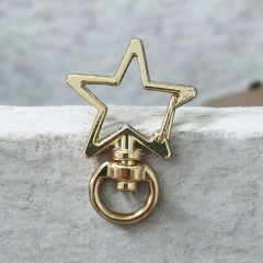 (1 adet) Altın Renk Yıldız Model Anahtarlık