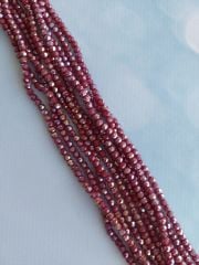 1 Dizi - 4 mm Kristal Cam Boncuk - 028