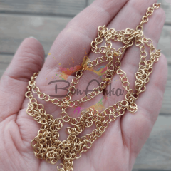 (10 adet) Altın Renk 4 mm x 0,7 mm Çelik Halka