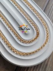 (1 metre) A Kalite Altın Kaplama Zincir Model - 03