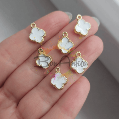 1 cm Tek Kulplu Çift Yönlü Beyaz Yonca Ara Aparat