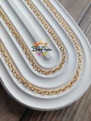 (1 metre) A Kalite Altın Kaplama Zincir Model - 04