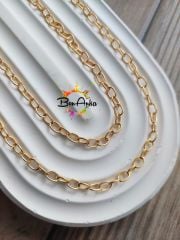 (1 metre) A Kalite Altın Kaplama Zincir Model - 05