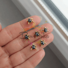 0,5 cm Siyah Renk Mineli Kaplumbağa Ara Aparat