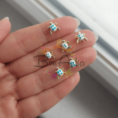 0,5 cm Beyaz Renk Mineli Kaplumbağa Ara Aparat