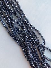 1 Dizi - 4 mm Kristal Cam Boncuk - 042