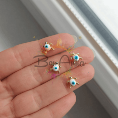 0,5 cm Nazarlı Beyaz Kaplumbağa Ara Aparat