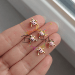 0,5 cm Pembe Siyah Benekli Kaplumbağa Ara Aparat