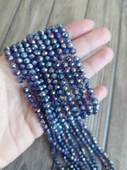 1 Dizi - 6 mm Kristal Cam Boncuk - 018