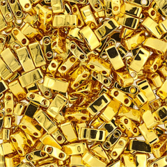 (1 gram) No:003 Miyuki Yarım Tila HTL-191 24 Ayar Altın Kaplama