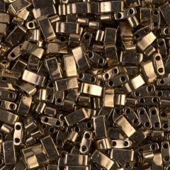 (5 gram) No:010 Miyuki Yarım Tila HTL-457 Opak Metalik Bronz