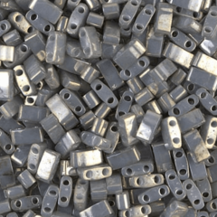 (5 gram) No:024 Miyuki Yarım Tila HTL-1865 Opak Duman Gri