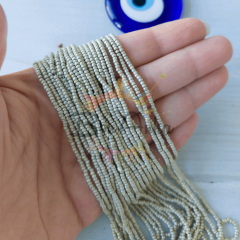 Preciosa 11/0 Dizi Kum Boncuk 18503 Mat Metalik Gümüş