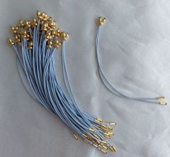 (1 adet) Gri Renk, Gold Uçlu, Kore Asansörlü Bileklik - 014