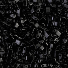 (5 gram) No:028 Miyuki Yarım Tila HTL-401 Opak Siyah