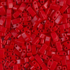 (5 gram) No:030 Miyuki Yarım Tila HTL-408 Opak Kırmızı
