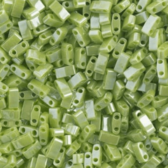 (5 gram) No:051 Miyuki Yarım Tila HTL-439 Opak Parlak Sedefli Yeşil