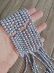 1 Dizi - 6 mm Kristal Cam Boncuk - 027