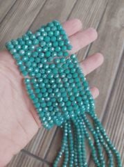 1 Dizi - 6 mm Kristal Cam Boncuk - 028