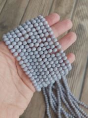 1 Dizi - 6 mm Kristal Cam Boncuk - 034