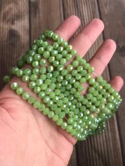 1 Dizi - 6 mm Kristal Cam Boncuk - 035