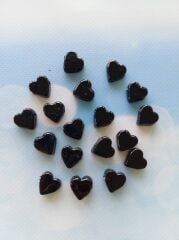 Siyah Renk Kalp Boncuk - 005