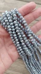 1 Dizi - 6 mm Kristal Cam Boncuk - 038