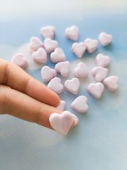 Açık Pembe Renk Kalp Boncuk - 009