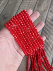 1 Dizi - 6 mm Kristal Cam Boncuk - 041