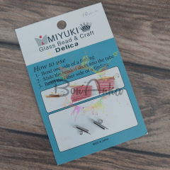 Miyuki Korniş Kapama 10 mm Gümüş Boncuk Bitiş Aparatı 1 Çift