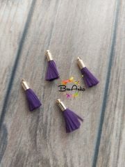 (1 adet) Gold Metal Uçlu Mürdüm Renk Püskül - 011