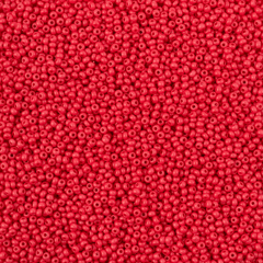 (16A98 Mat - Mat Yoğun Kırmızı) 5 gram Kum Boncuk