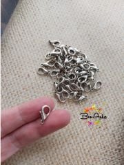 (1 adet) Gümüş Kaplama 503 - 13 mm Papağan Klips