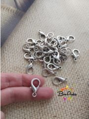 (1 adet) Gümüş Kaplama 20 mm Papağan Klips