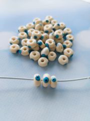 Krem - Pandora 3 Göz Boncuk - 003