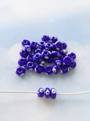 Lacivert - Pandora 3 Göz Boncuk - 004