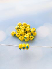 Sarı - Pandora 3 Göz Boncuk - 011