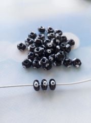 Siyah - Pandora 3 Göz Boncuk - 012