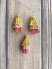 (1 adet) 3 cm 3 Katlı Püskül - 016