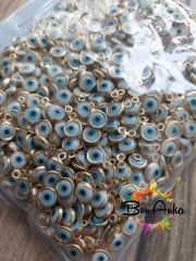 (5 adet) Çift Yönlü Tek Kulplu Beyaz Nazar Model Sallantı Aparat