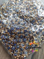 (5 adet) Çift Yönlü Tek Kulplu Lacivert Nazar Model Sallantı Aparat